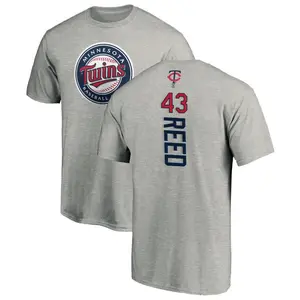 Men's Addison Reed Minnesota Twins Backer T-Shirt - Ash