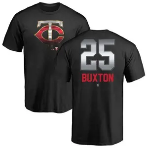 Men's Byron Buxton Minnesota Twins Midnight Mascot T-Shirt - Black