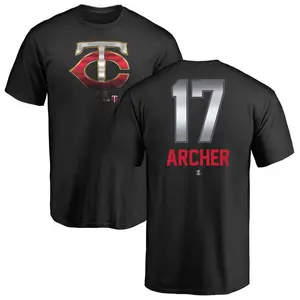 Men's Chris Archer Minnesota Twins Midnight Mascot T-Shirt - Black