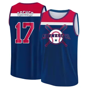 Men's Chris Archer Minnesota Twins Royal/Red Baseball Legend Tank Top