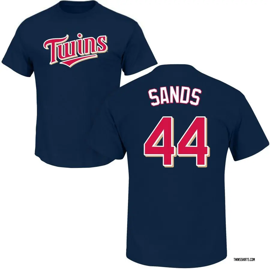 Men's Cole Sands Minnesota Twins Roster Name & Number T-Shirt - Navy