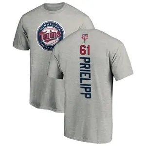 Men's Connor Prielipp Minnesota Twins Backer T-Shirt - Ash