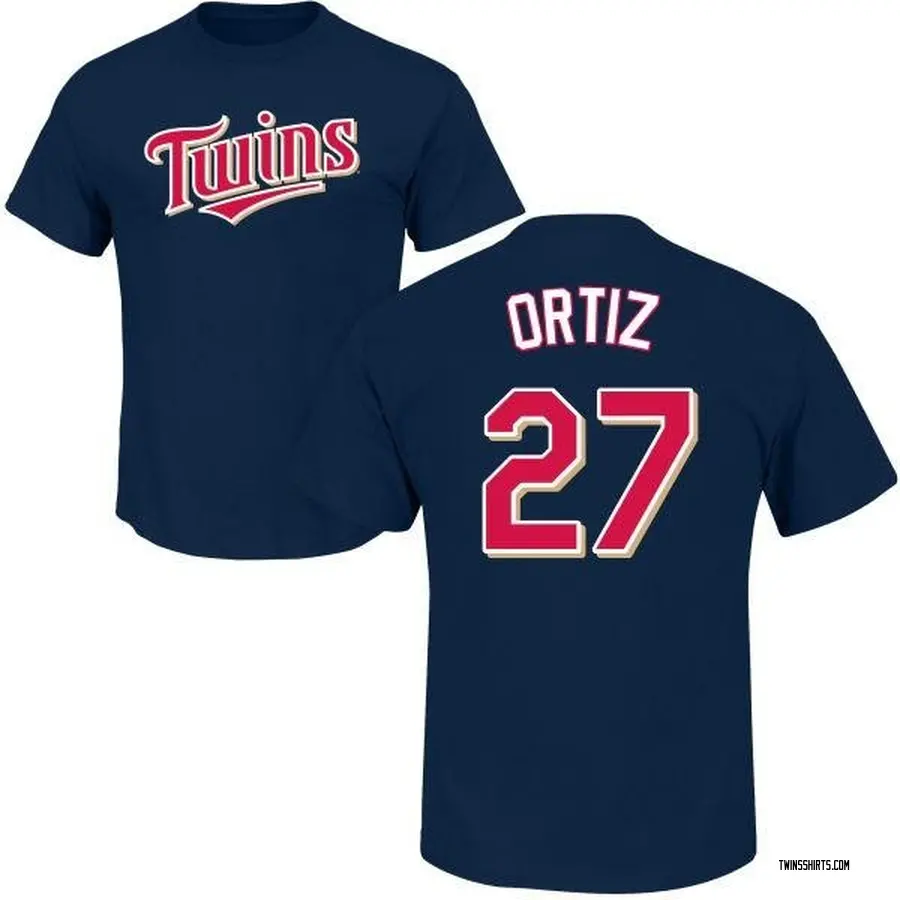 Men's David Ortiz Minnesota Twins Roster Name & Number T-Shirt - Navy