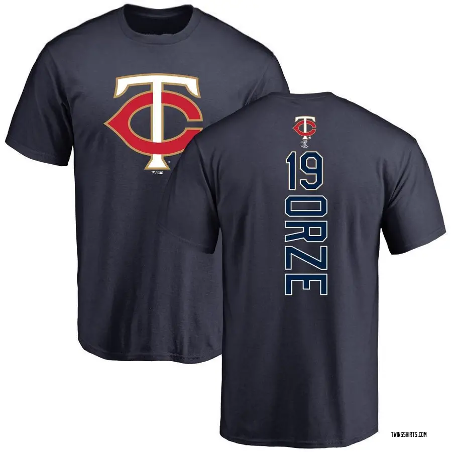 Men's Eric Orze Minnesota Twins Backer T-Shirt - Navy