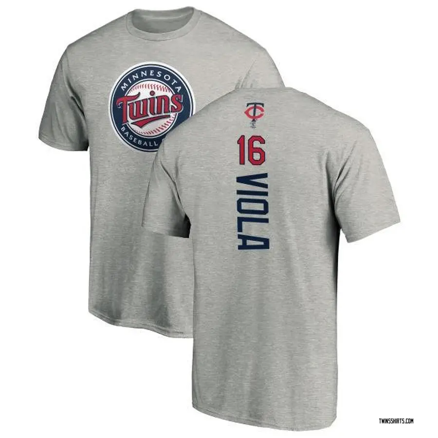 Men's Frank Viola Minnesota Twins Backer T-Shirt - Ash