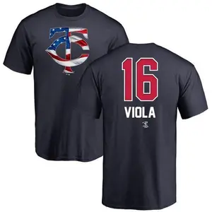 Men's Frank Viola Minnesota Twins Name and Number Banner Wave T-Shirt - Navy