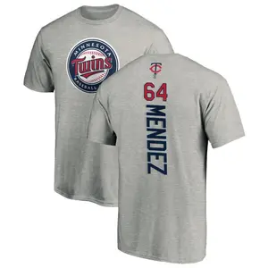 Men's Hendry Mendez Minnesota Twins Backer T-Shirt - Ash