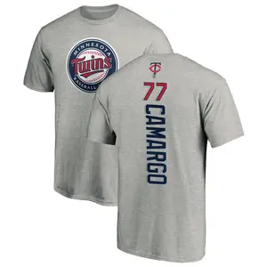 Men's Jair Camargo Minnesota Twins Backer T-Shirt - Ash