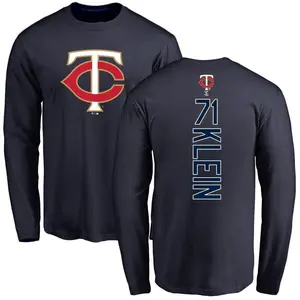Men's John Klein Minnesota Twins Backer Long Sleeve T-Shirt - Navy