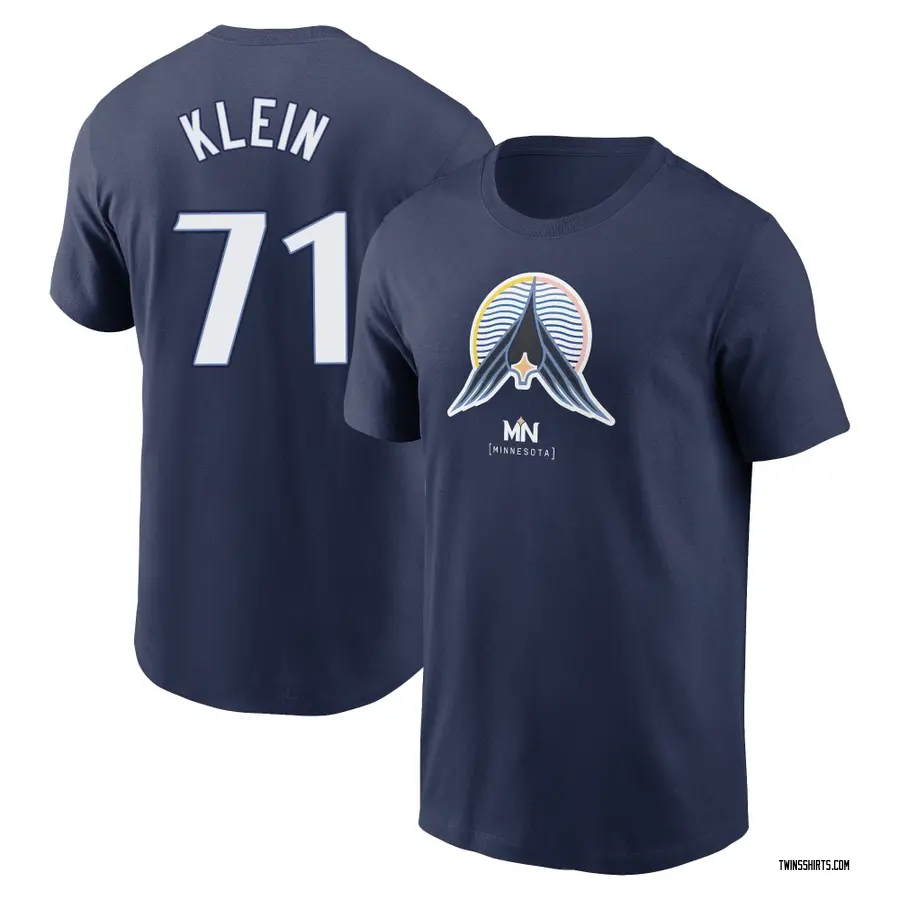 Men's John Klein Minnesota Twins Navy 2024 City Connect Name & Number T-Shirt