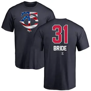 Men's Jonah Bride Minnesota Twins Name and Number Banner Wave T-Shirt - Navy