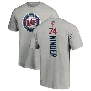 Men's Josh Winder Minnesota Twins Backer T-Shirt - Ash