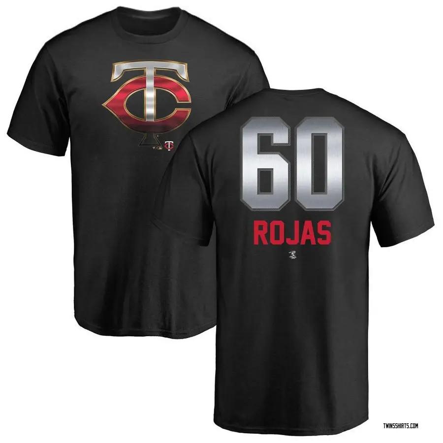 Men's Kendry Rojas Minnesota Twins Midnight Mascot T-Shirt - Black