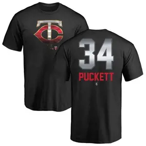 Men's Kirby Puckett Minnesota Twins Midnight Mascot T-Shirt - Black