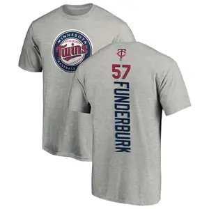 Men's Kody Funderburk Minnesota Twins Backer T-Shirt - Ash