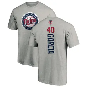 Men's Luis Garcia Minnesota Twins Backer T-Shirt - Ash