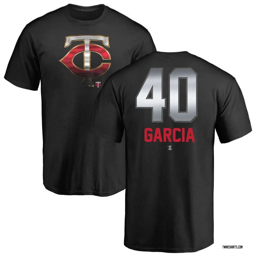 Men's Luis Garcia Minnesota Twins Midnight Mascot T-Shirt - Black