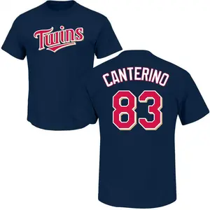 Men's Matt Canterino Minnesota Twins Roster Name & Number T-Shirt - Navy