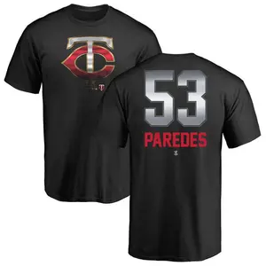 Men's Michael Paredes Minnesota Twins Midnight Mascot T-Shirt - Black