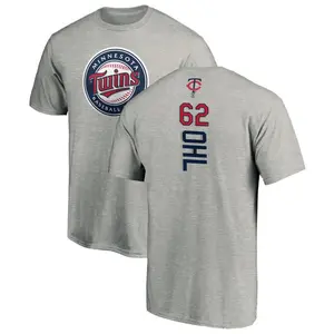 Men's Pierson Ohl Minnesota Twins Backer T-Shirt - Ash