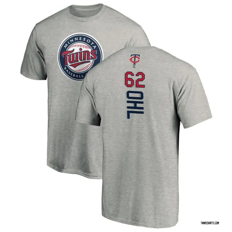 Men's Pierson Ohl Minnesota Twins Backer T-Shirt - Ash