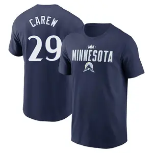 Men's Rod Carew Minnesota Twins Navy 2024 City Connect Graphic Name & Number T-Shirt