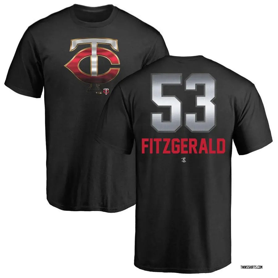 Men's Ryan Fitzgerald Minnesota Twins Midnight Mascot T-Shirt - Black
