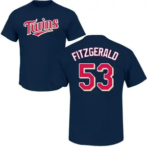 Men's Ryan Fitzgerald Minnesota Twins Roster Name & Number T-Shirt - Navy