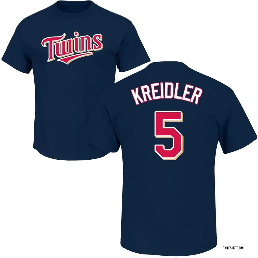 Men's Ryan Kreidler Minnesota Twins Roster Name & Number T-Shirt - Navy