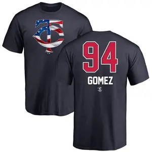 Men's Yoendrys Gomez Minnesota Twins Name and Number Banner Wave T-Shirt - Navy