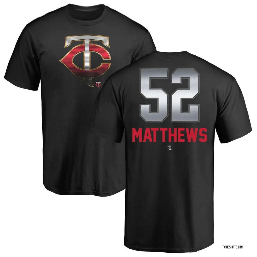 Men's Zebby Matthews Minnesota Twins Midnight Mascot T-Shirt - Black