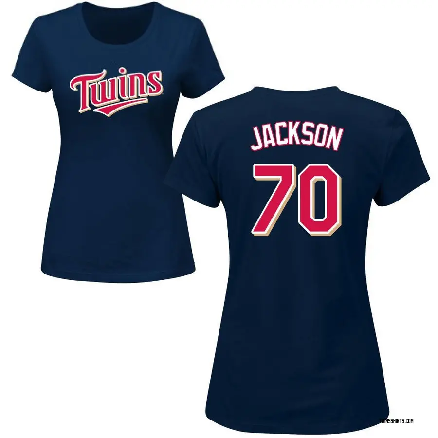 Women's Alex Jackson Minnesota Twins Roster Name & Number T-Shirt - Navy