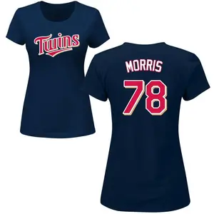 Women's Andrew Morris Minnesota Twins Roster Name & Number T-Shirt - Navy