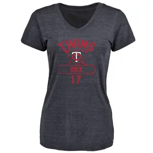 Women's Bailey Ober Minnesota Twins Base Runner Tri-Blend T-Shirt - Navy