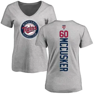 Women's Carson McCusker Minnesota Twins Backer Slim Fit T-Shirt - Ash