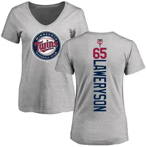 Women's Cody Laweryson Minnesota Twins Backer Slim Fit T-Shirt - Ash