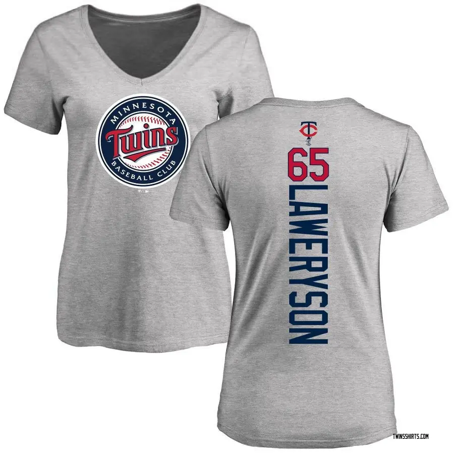 Women's Cody Laweryson Minnesota Twins Backer Slim Fit T-Shirt - Ash