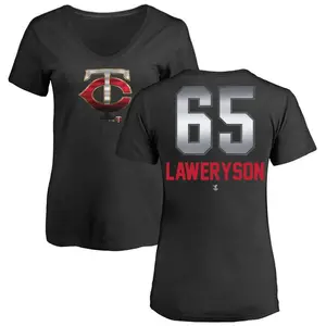 Women's Cody Laweryson Minnesota Twins Midnight Mascot V-Neck T-Shirt - Black