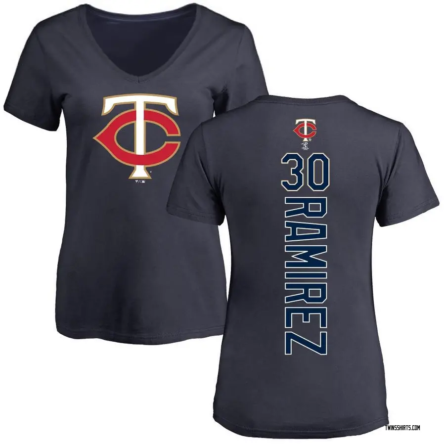 Women's Erasmo Ramirez Minnesota Twins Backer Slim Fit T-Shirt - Navy