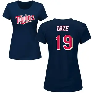 Women's Eric Orze Minnesota Twins Roster Name & Number T-Shirt - Navy