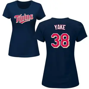 Women's Ernie Yake Minnesota Twins Roster Name & Number T-Shirt - Navy