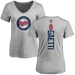 Women's Gary Gaetti Minnesota Twins Backer Slim Fit T-Shirt - Ash