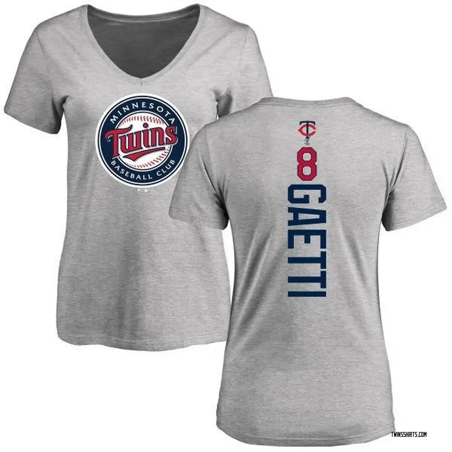Women's Gary Gaetti Minnesota Twins Backer Slim Fit T-Shirt - Ash