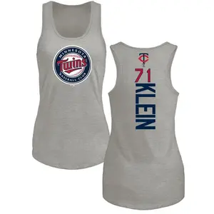 Women's John Klein Minnesota Twins Backer Tri-Blend Tank Top - Ash