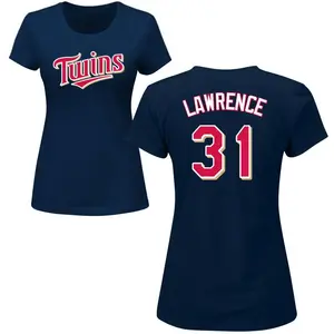 Women's Justin Lawrence Minnesota Twins Roster Name & Number T-Shirt - Navy