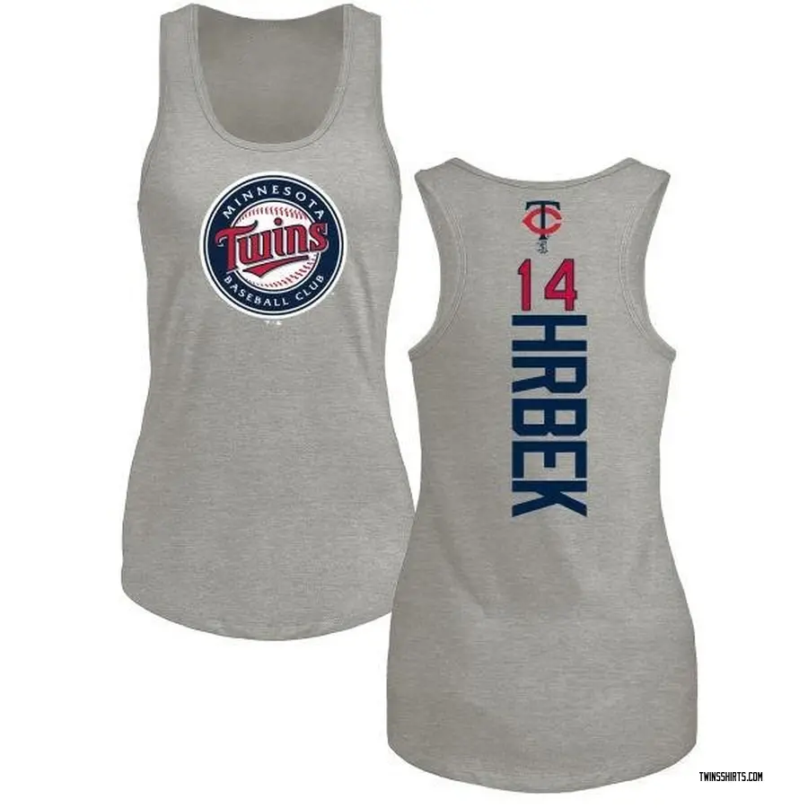 Women's Kent Hrbek Minnesota Twins Backer Tri-Blend Tank Top - Ash