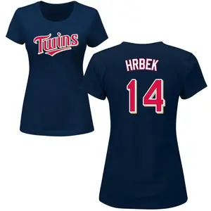 Women's Kent Hrbek Minnesota Twins Roster Name & Number T-Shirt - Navy