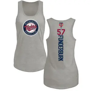 Women's Kody Funderburk Minnesota Twins Backer Tri-Blend Tank Top - Ash