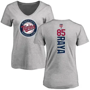 Women's Marco Raya Minnesota Twins Backer Slim Fit T-Shirt - Ash