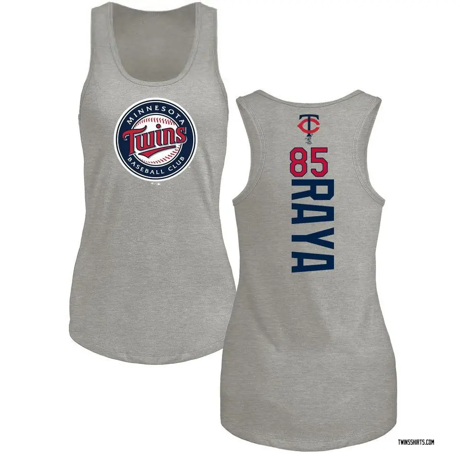 Women's Marco Raya Minnesota Twins Backer Tri-Blend Tank Top - Ash